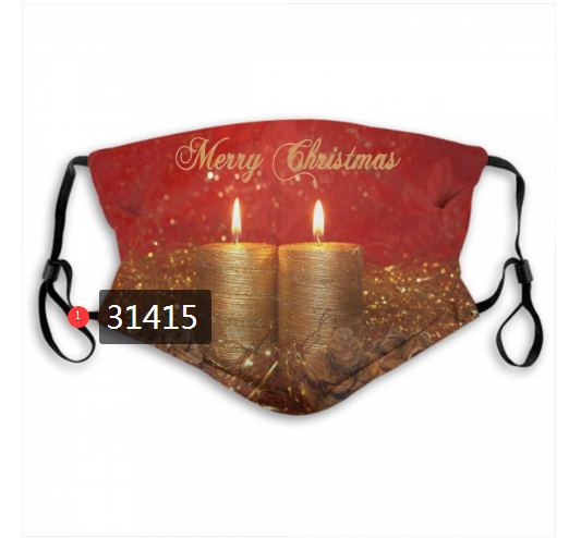 2020 Merry Christmas Dust mask with filter 8->mlb dust mask->Sports Accessory